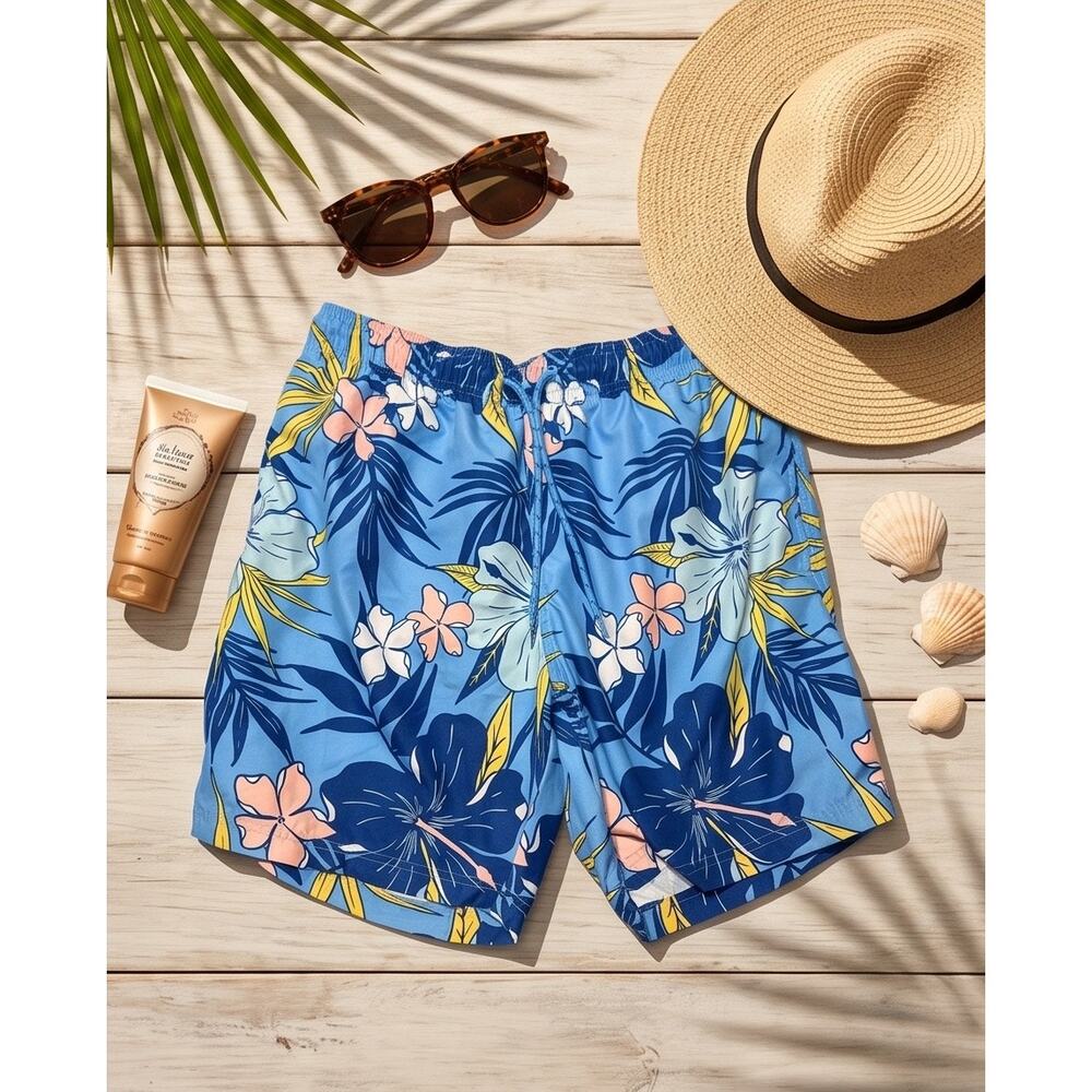 George Swim Suit Blue/White/Pink - M(32-34)